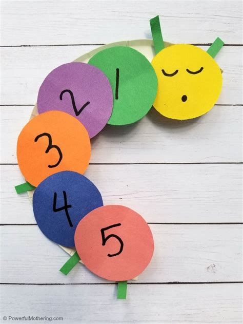 Learning Numbers With A Counting Caterpillar Craft For Kids Numbers