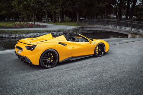 The novitec body conversion impresses with its sophisticated combination of thrilling design. Official: 772hp Novitec Rosso Ferrari 488 Spider - GTspirit