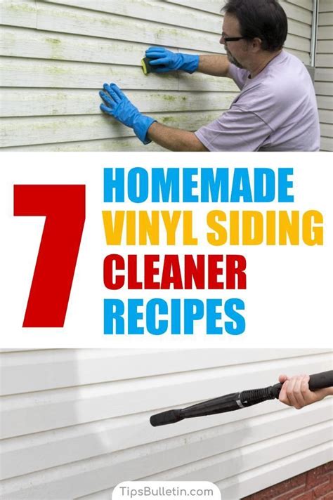Vinyl siding usually cleans up easily with nothing more than a homemade vinyl siding cleaner of soap and water, and a yearly scrubbing will keep it looking new. 7 Homemade Vinyl Siding Cleaner Recipes | Cleaning vinyl ...