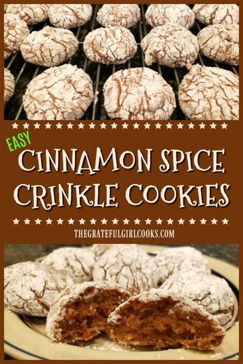 Make 3 Dozen Super Yummy Cinnamon Spice Crinkle Cookies Very Easily Using Only 5 Ingredients
