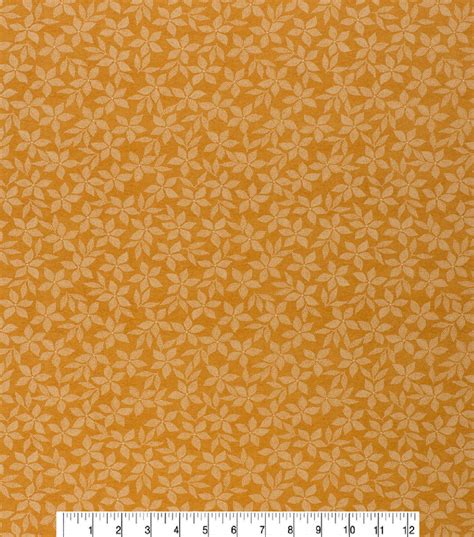 Keepsake Calico Cotton Fabric Orange Dots And Flowers Joann