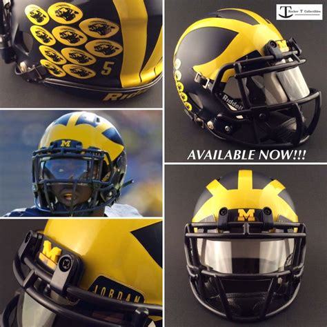 2016 Custom Michigan Mini Helmet Helmet Football Helmets Nike Fashion