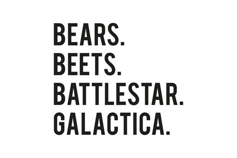 Bears Beets Battlestar Galactica Graphic By Craftbundles · Creative