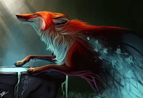 Fox Spirit By Tehchan Fox Fantasy Fantasy Art Fox Spirit Spirit