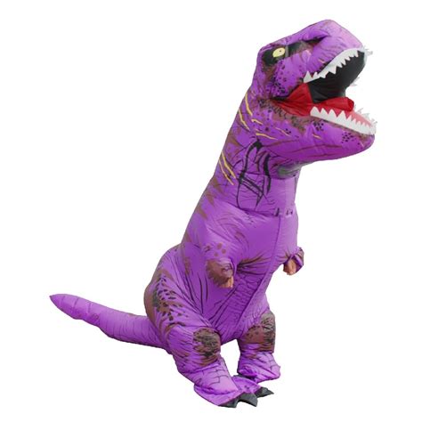 Purple T Rex Inflatable Adult Costume