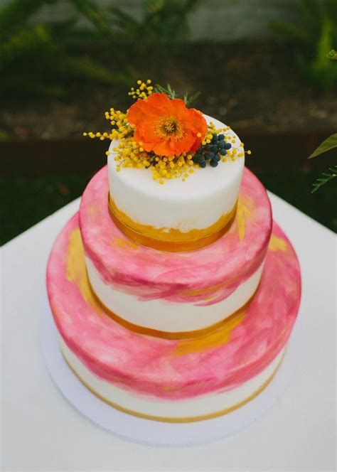 Download the perfect wedding cake pictures. 60s styled shoot inspired by cy twombly | Cake dessert ...