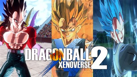 Dragon Ball Xenoverse 2 Vegeta Gameplay All Forms Youtube