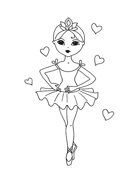 Ballet Coloring Pages For Preschoolers Free Printable Ballet Coloring