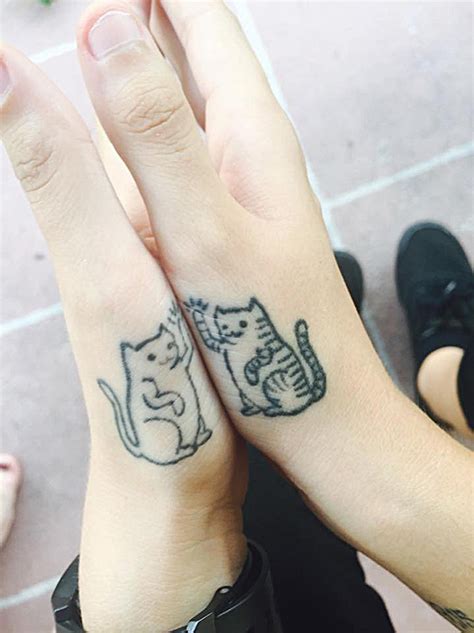 20 Minimalistic Cat Tattoos For Cat Lovers Bored Panda