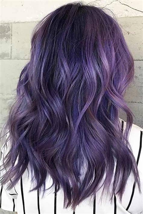 The answer will be determined by how dark your hair is and how light you want the purple to be. 50 Cosmic Dark Purple Hair Hues For The New Image | Dark ...