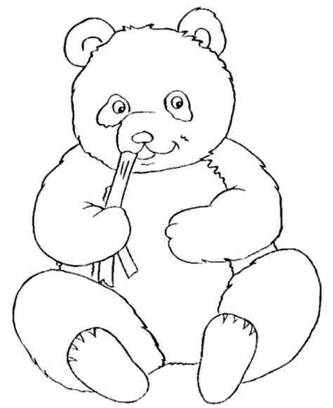Panda Bear Coloring Pages Clip Art Library
