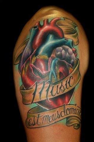 You can get heart tattoo along with wings, arrows, names, angel wings, names, quotes, small birds and many more. Heart Tattoo For Men | CoolMensTattoo.com