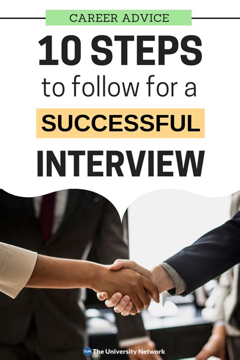 10 Steps To A Successful Interview The University Network Job