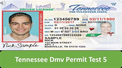 tennessee dmv permit test 5 youtube
