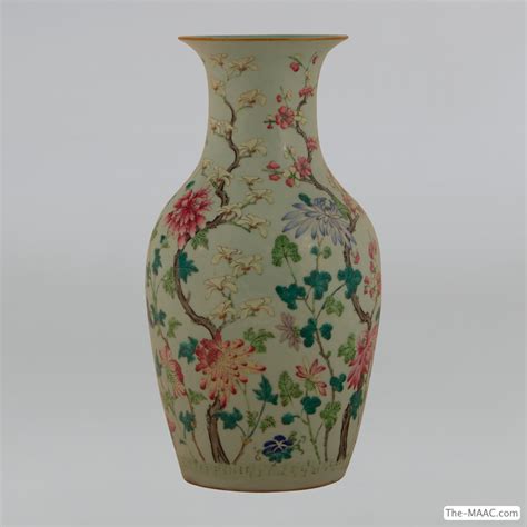 Antique Chinese Floral Vase Manhattan Art And Antiques Center