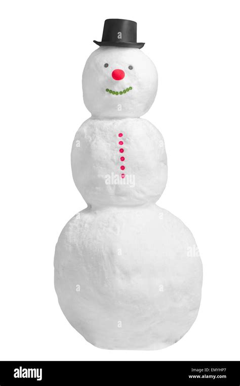 Smiling Snowman Stock Photo Alamy