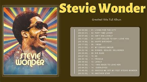 Stevie Wonder Greatest Hits Full Album The Best Songs Of Stevie