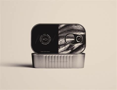 Download Sardine Can Mockup PSD