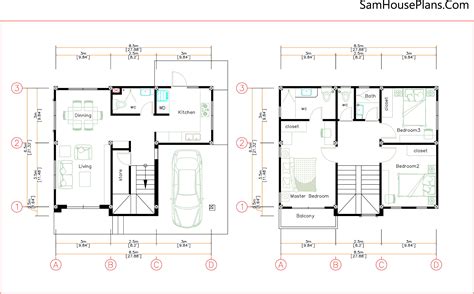 Small House Simple House Design X M House Plan With Sqm Floor Area Pdf Plans