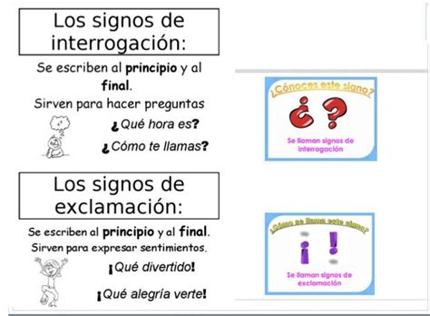 Signos De Interrogaci N Y Admiraci N Signos De Puntuacion Signos De