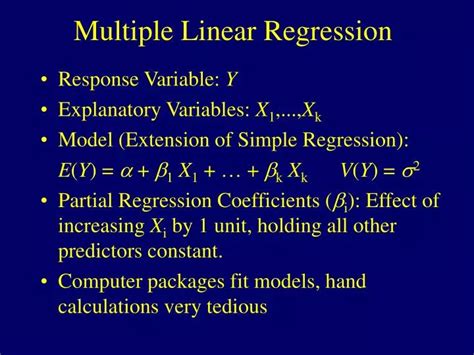 Ppt Multiple Linear Regression Powerpoint Presentation Free Download
