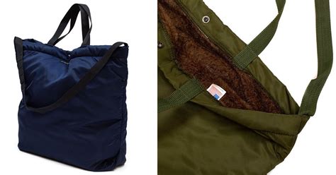 Pack It Up With Engineered Garments Flight Satin Nylon Tote Bags