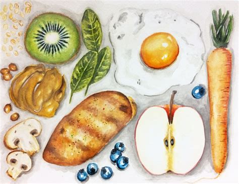 Things I Eat Everyday Watercolor (Pt.1)