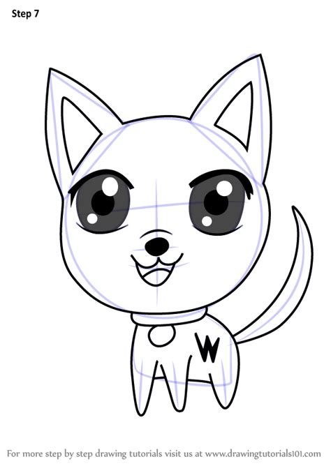 Draw the top part of the outfit as well as the shoes and socks pretty much hugging the shape of the body with the sleeves and skirt fanning out towards the bottom. Learn How to Draw Chibi Bolt the Dog (Chibi Characters ...