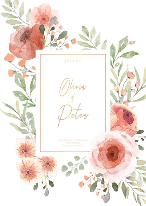Únete a nuestra página y podrás tener calendarios con foto 2015, miles de diseños exclusivos. Convite de casamento com flores de aquarela pronto para ...