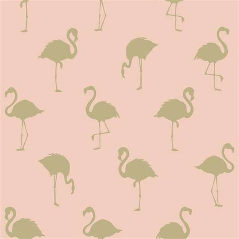 Esta Home Lovett Peach Flamingo Paper Strippable Wallpaper Covers 564