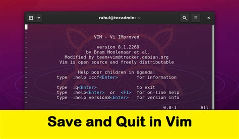 How To Save And Quit In Vim TecAdmin