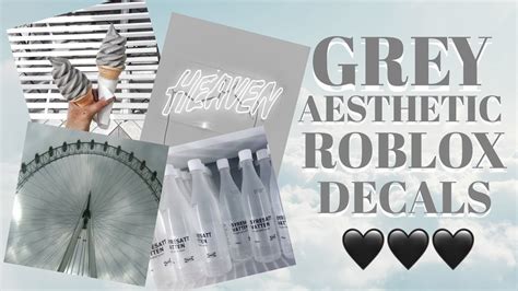 Grey Aesthetic Roblox Decals Roblox Bloxburg Youtube