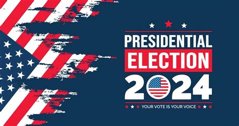 Usa 2024 Presidential Elections Event Banner Background Card Poster