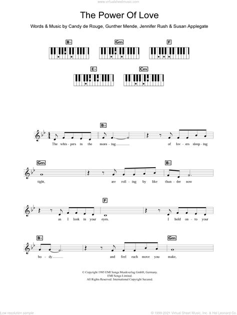 The power of love — frankie goes to hollywood. Dion - The Power Of Love sheet music (intermediate version ...