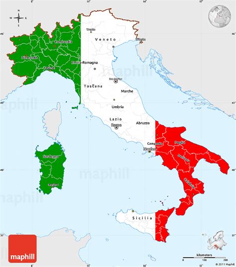 View 1,000 italy map flag illustration, images and graphics from +50,000 possibilities. Flag Simple Map of Italy, single color outside