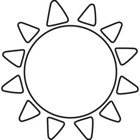 21 Sun Outlines Suns With Faces Clouds Sun Line Art Pngs