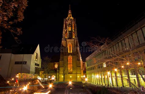 Retro Cattedrale Di Francoforte Di Sguardo Immagine Stock Immagine Di