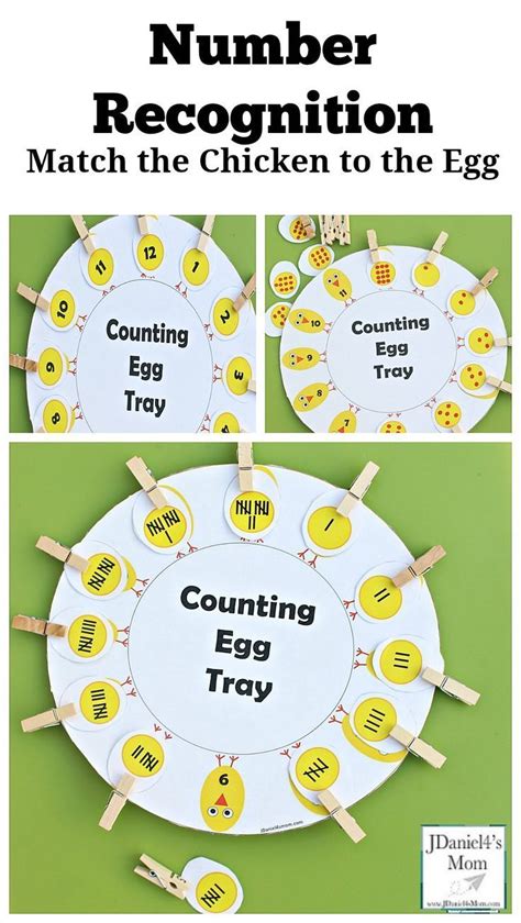 Number Recognition Counting Egg Tray Number Activities Preschool