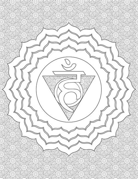 I do not accept returns, exchanges or cancellations. Throat Chakra Coloring Page | Mandala printable, Coloring ...