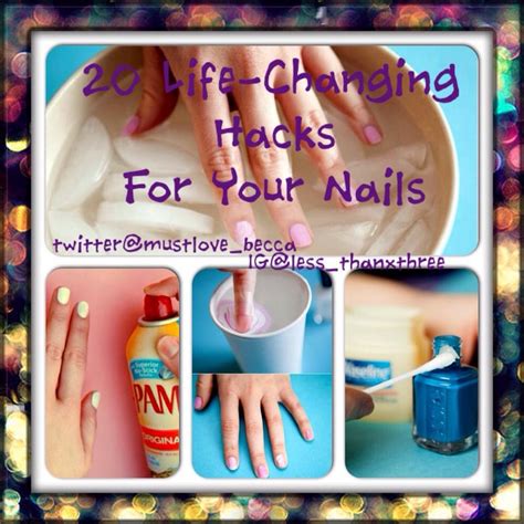 💅💋2⃣0⃣ Life-Changing Hacks For Doing Your Nails 💋💅 | You ...