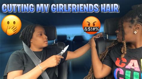 Cutting My Girlfriend Hair While She Drives She Went Crazy Vlogmas Day 7 Youtube