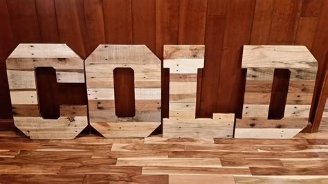 24 Wood Letters Reclaimed Pallet Wood Letters Large Wood Etsy