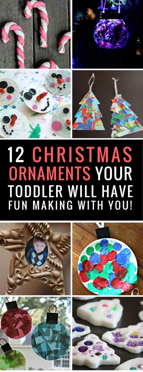 12 Super Easy Christmas Ornaments Toddlers Can Make With
