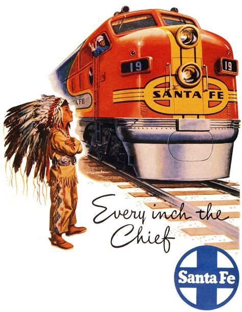 Santa Fe Railway Poster 1948 Flashbak