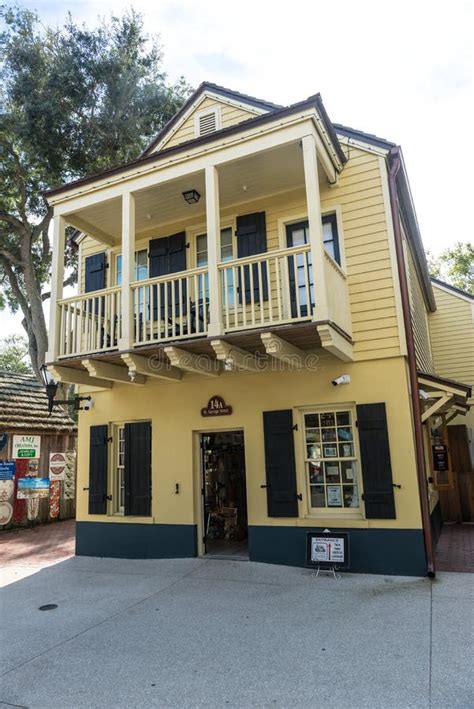 Antique House with Balconies in the Historic Town of St. Augustine