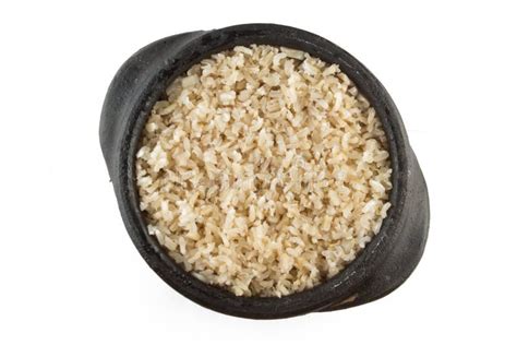 Whole Grain Brown Rice Cooked Integral Stock Photo Image Of Diet