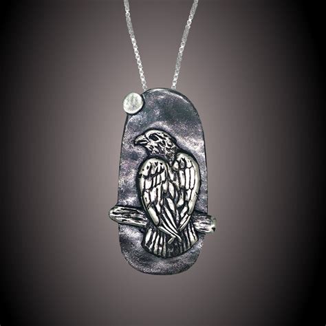 Red Tailed Hawk Necklace Silver Bird Charm Raptor Pendant Etsy