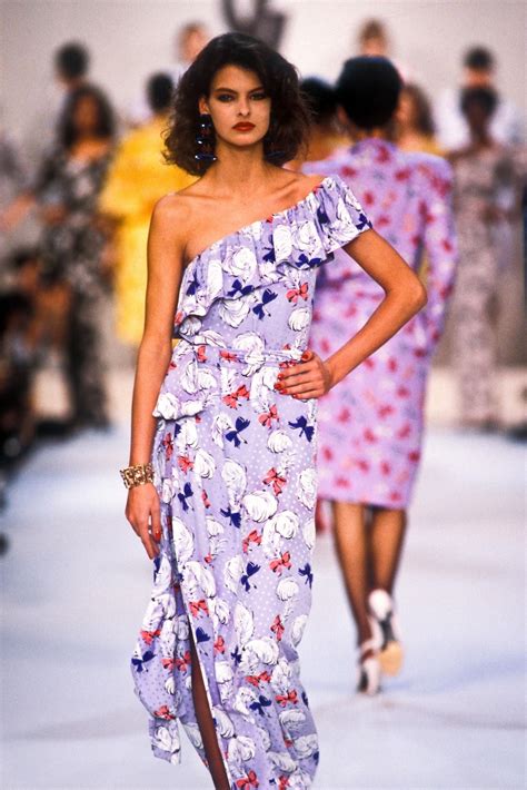 Yves Saint Laurent Rtw Ss 1987 Model Linda Evangelista Fashion