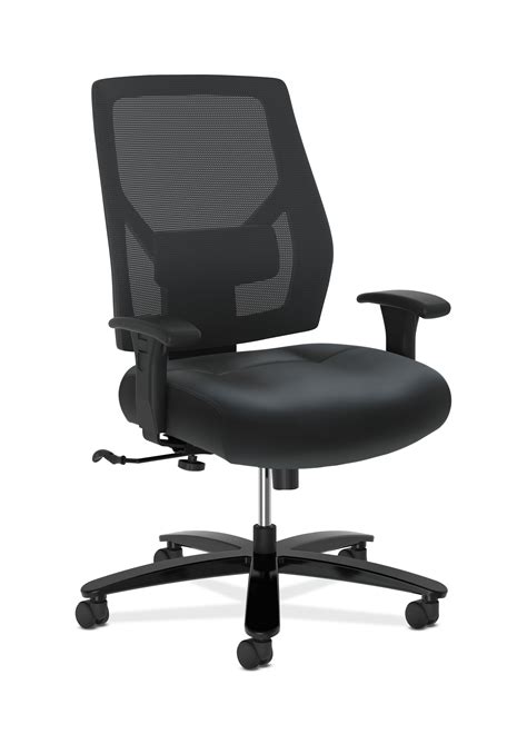 This mid back seating solution is equipped with a 2 thick seat and heavy duty nylon base. HON Crio Series High-Back Big and Tall Chair - Leather ...