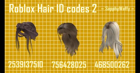 Roblox Black Hair Id Codes